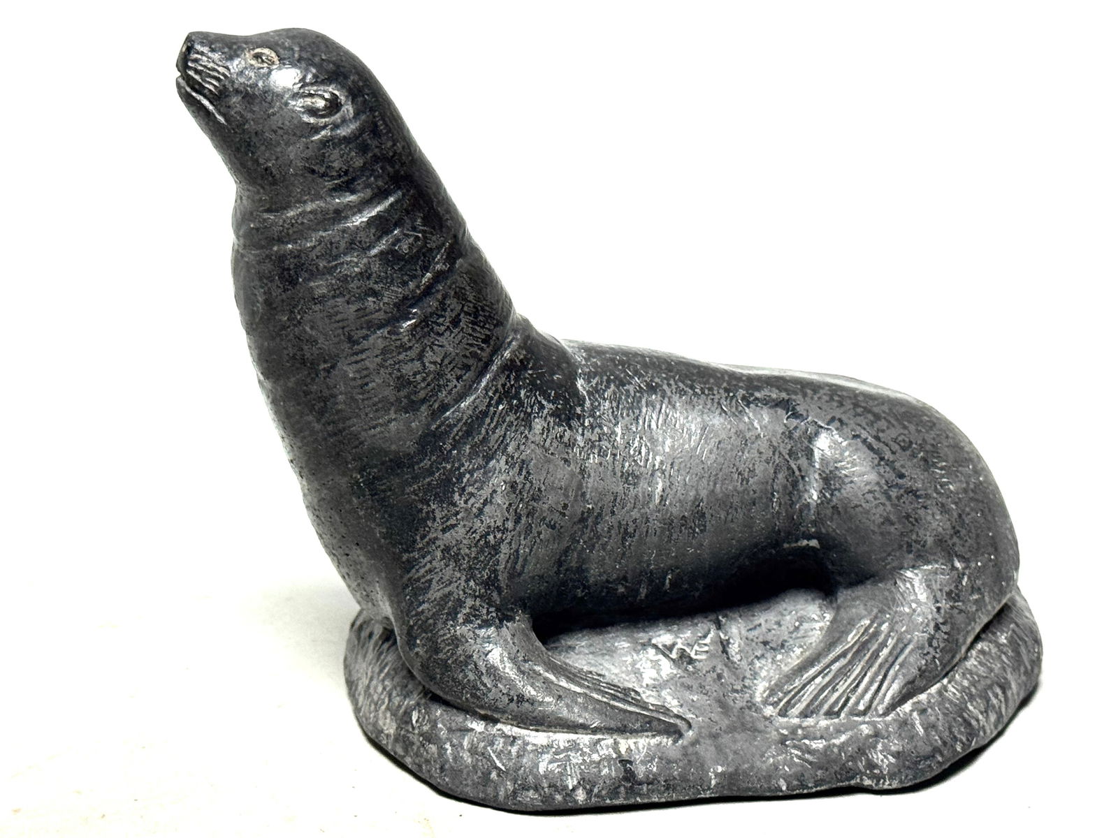 INUIT - 2 Sculptures by Edmund Wolf Jr. stone Impressions - Canada - 4