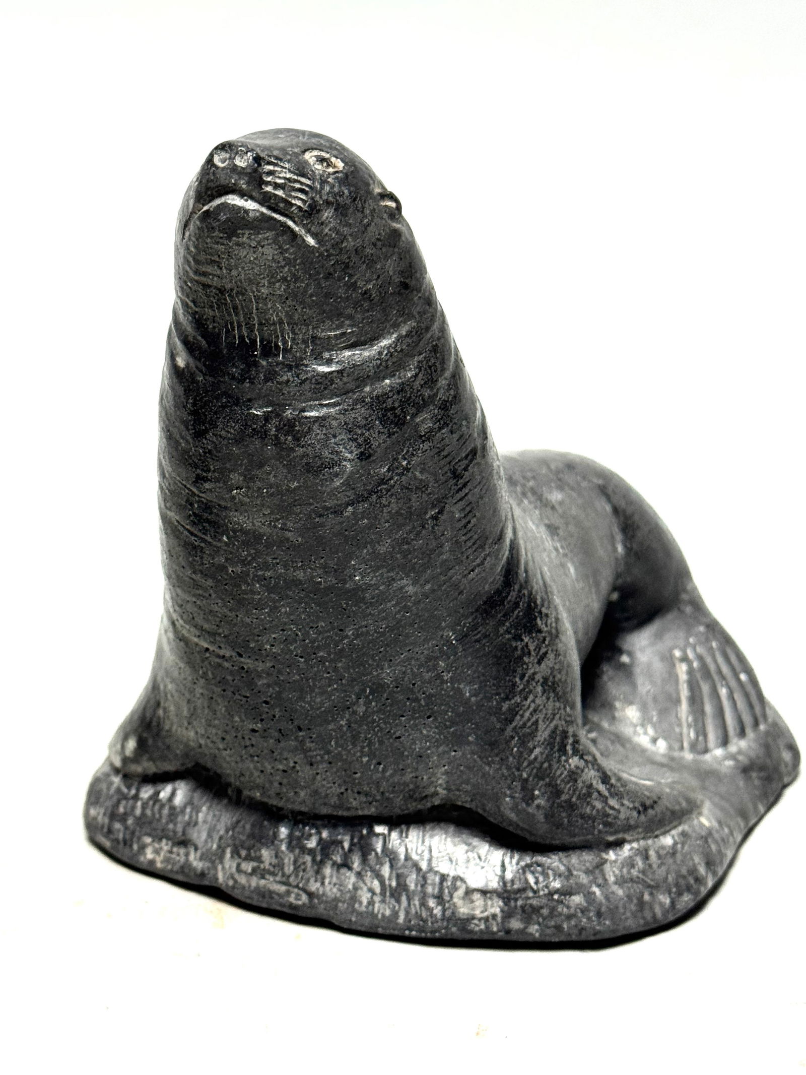 INUIT - 2 Sculptures by Edmund Wolf Jr. stone Impressions - Canada - 7