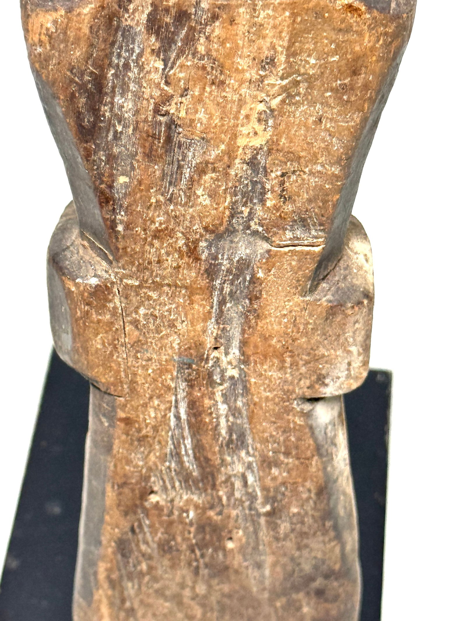 Woman figurine original Old Hand Carved - India - 10