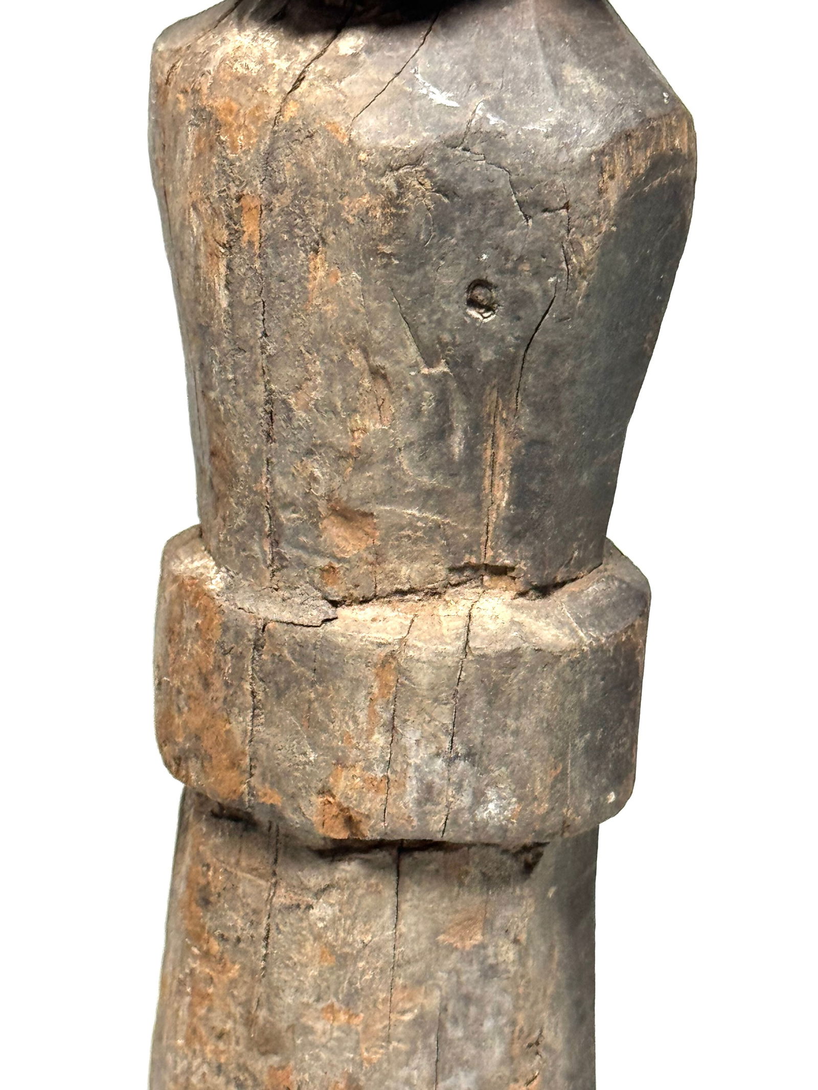 Woman figurine original Old Hand Carved - India - 7