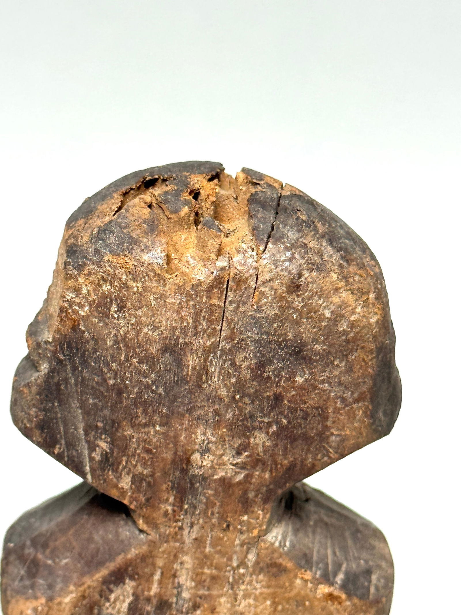 Woman figurine original Old Hand Carved - India - 9