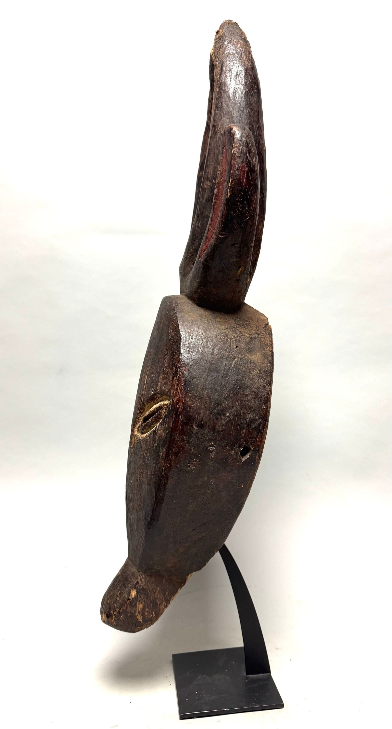 Antelope mask - Wood - Kwele - Gabon - 60 cm - 10