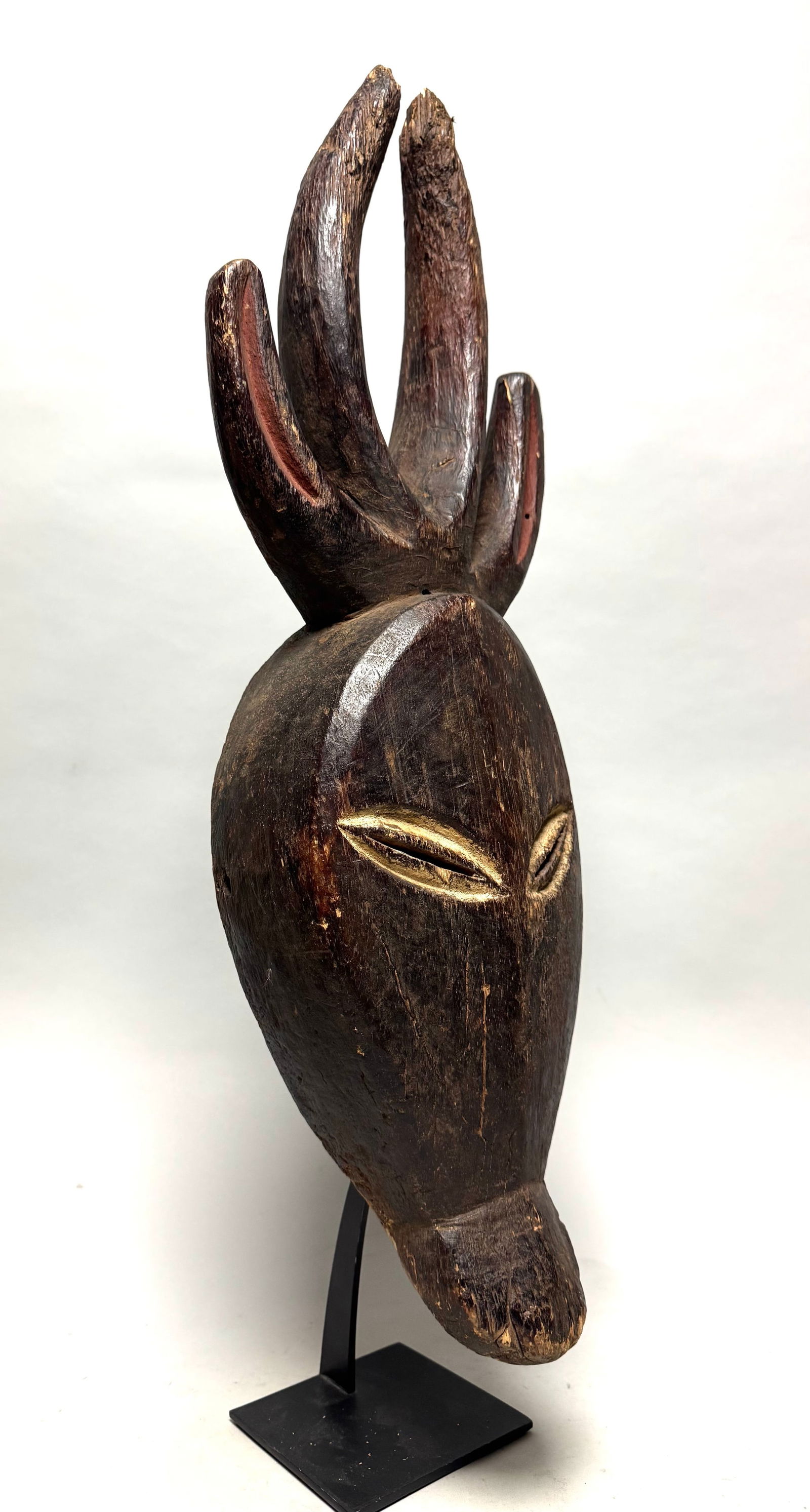 Antelope mask - Wood - Kwele - Gabon - 60 cm - 6