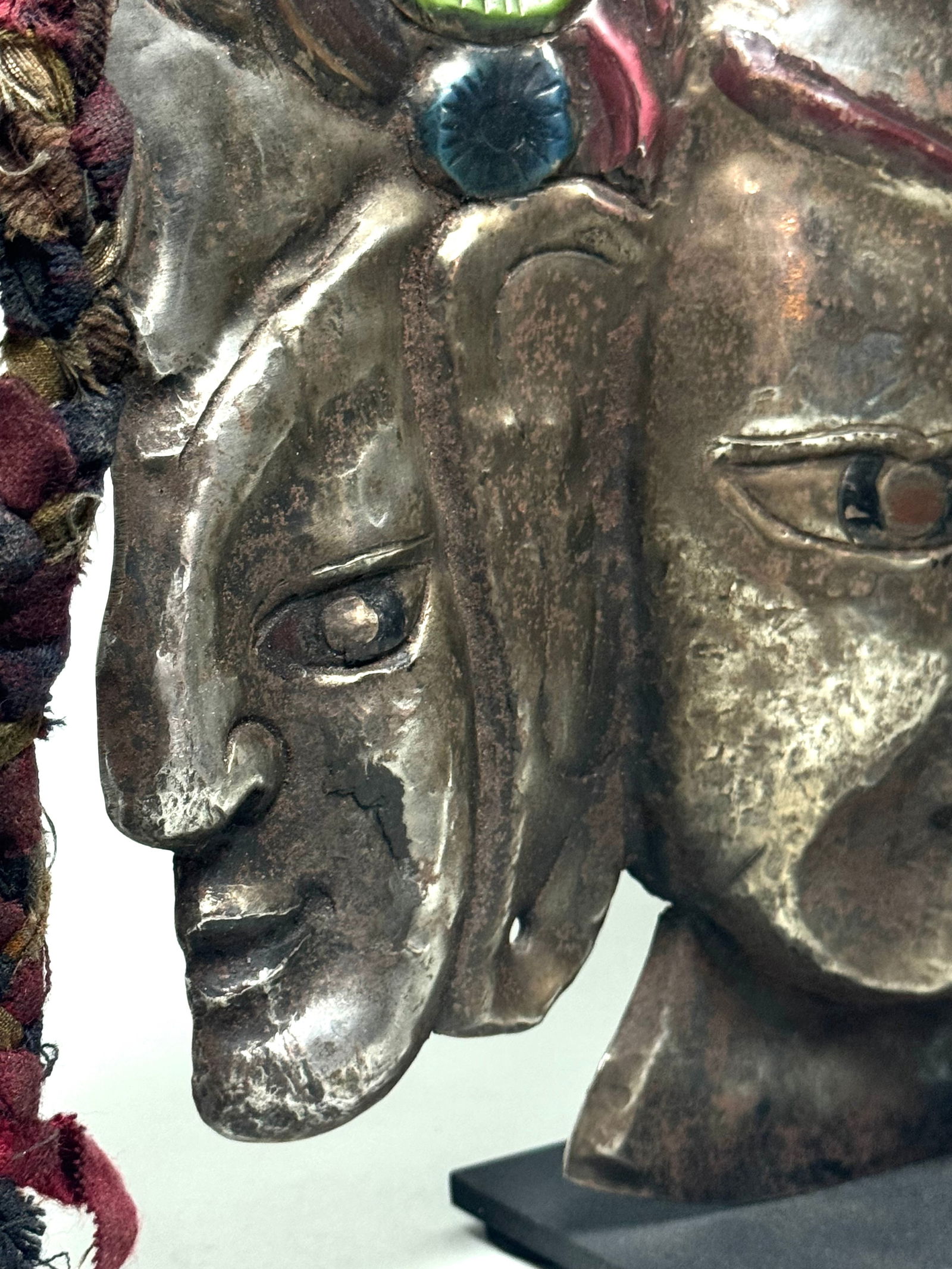 3-headed bodhisattva Buddha sculpture - 13