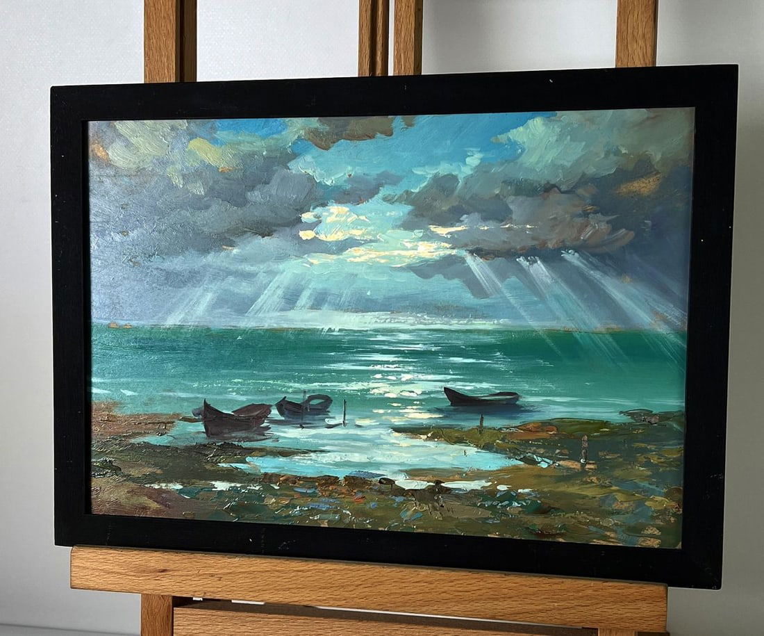 Oil painting Rays Over the Sea Yuriy Suprunchuk - 3