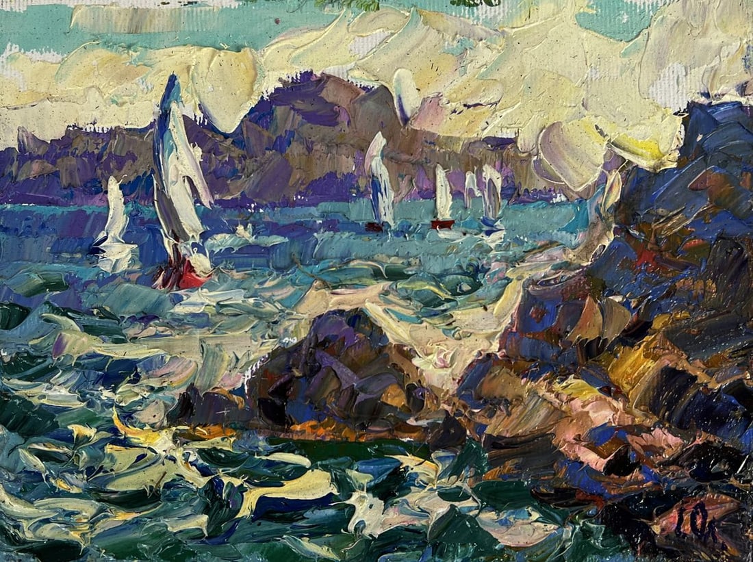 Oil painting Sunny day at the sea Oleksiy Ivanyuk (1 of 11)