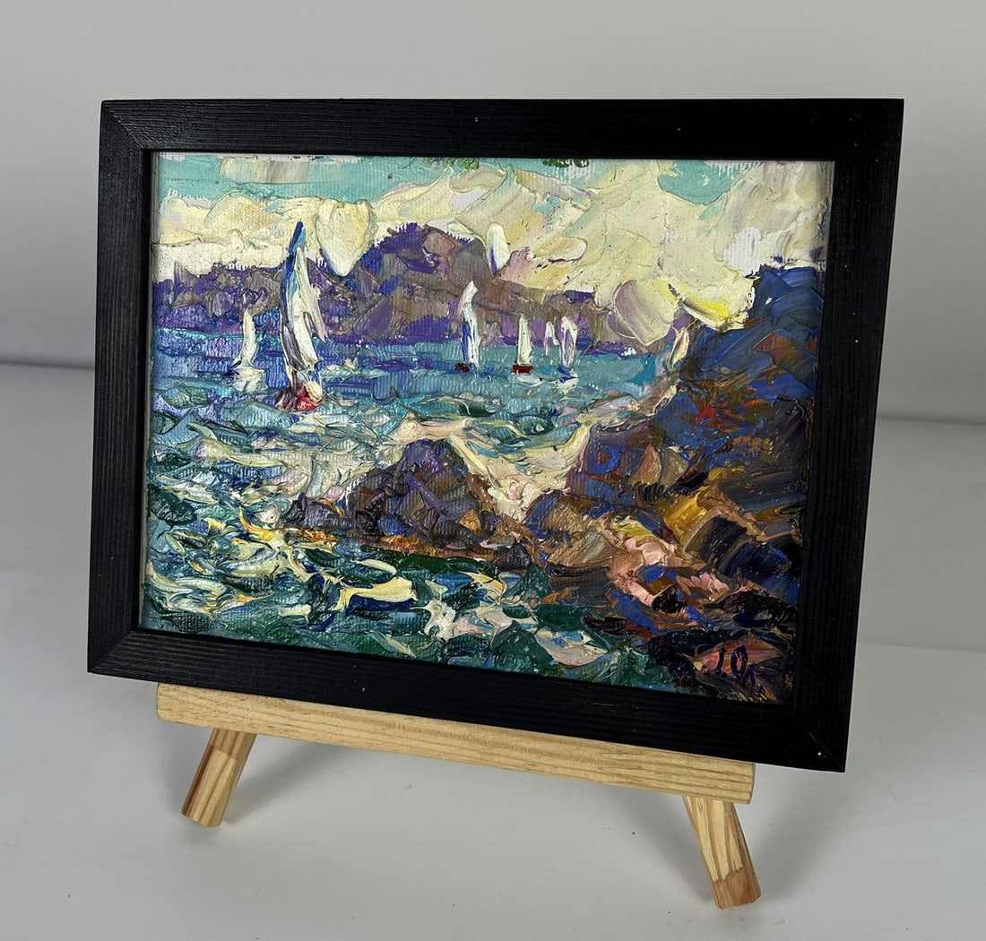 Oil painting Sunny day at the sea Oleksiy Ivanyuk - 3