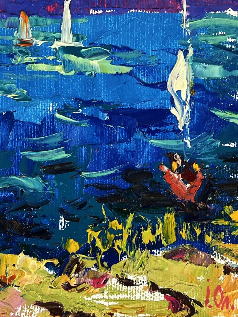 Oil painting White Sails in the Sea Oleksiy Ivanyuk - 10