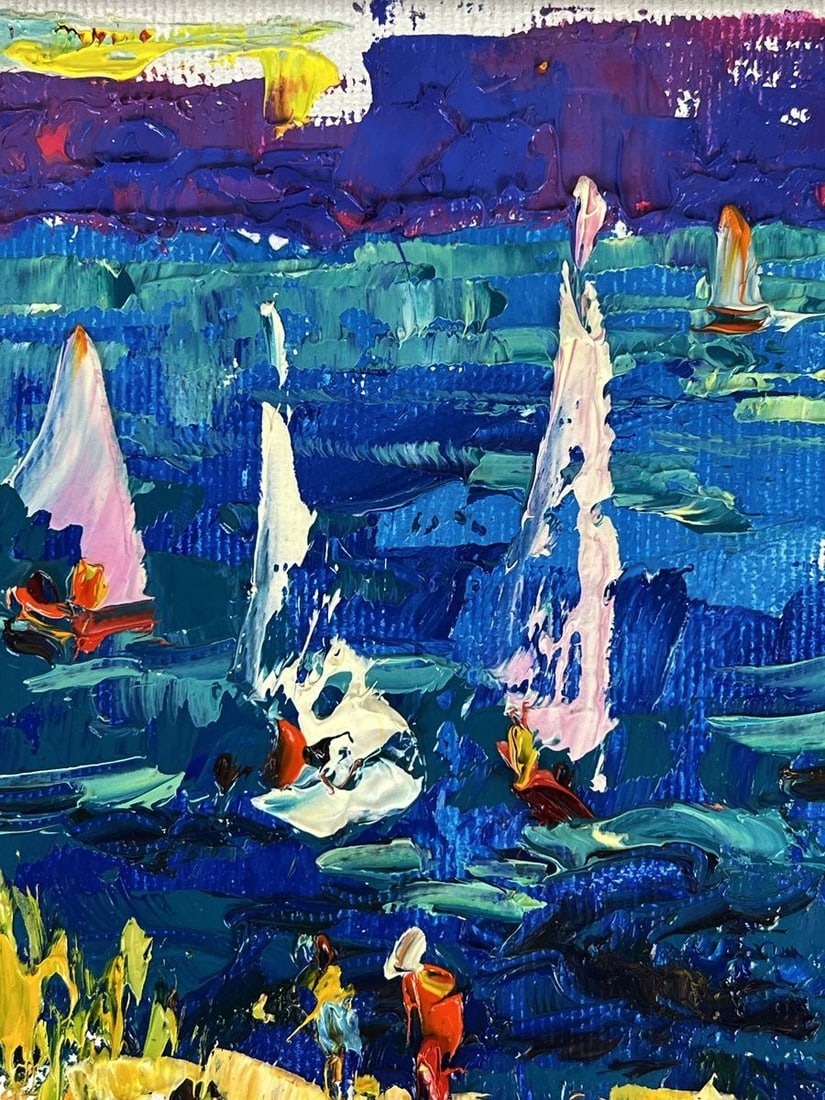 Oil painting White Sails in the Sea Oleksiy Ivanyuk - 4