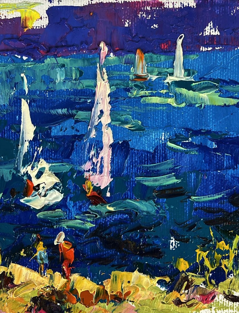 Oil painting White Sails in the Sea Oleksiy Ivanyuk - 5