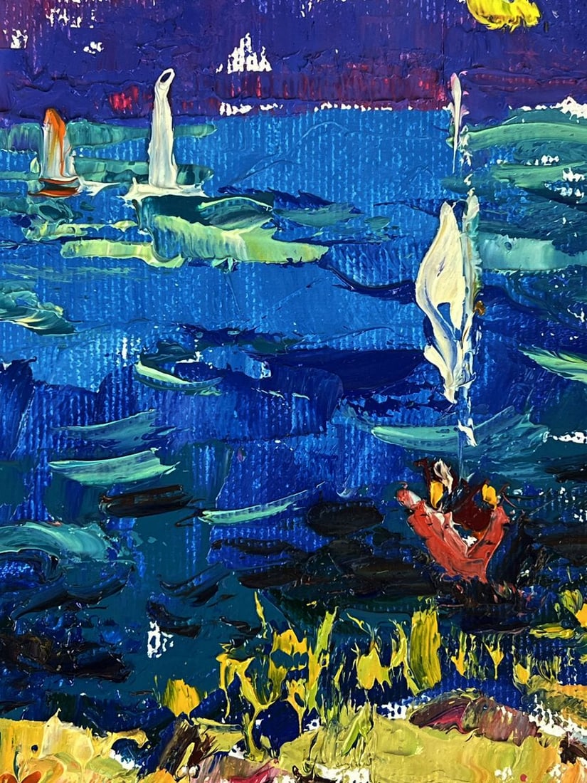Oil painting White Sails in the Sea Oleksiy Ivanyuk - 6