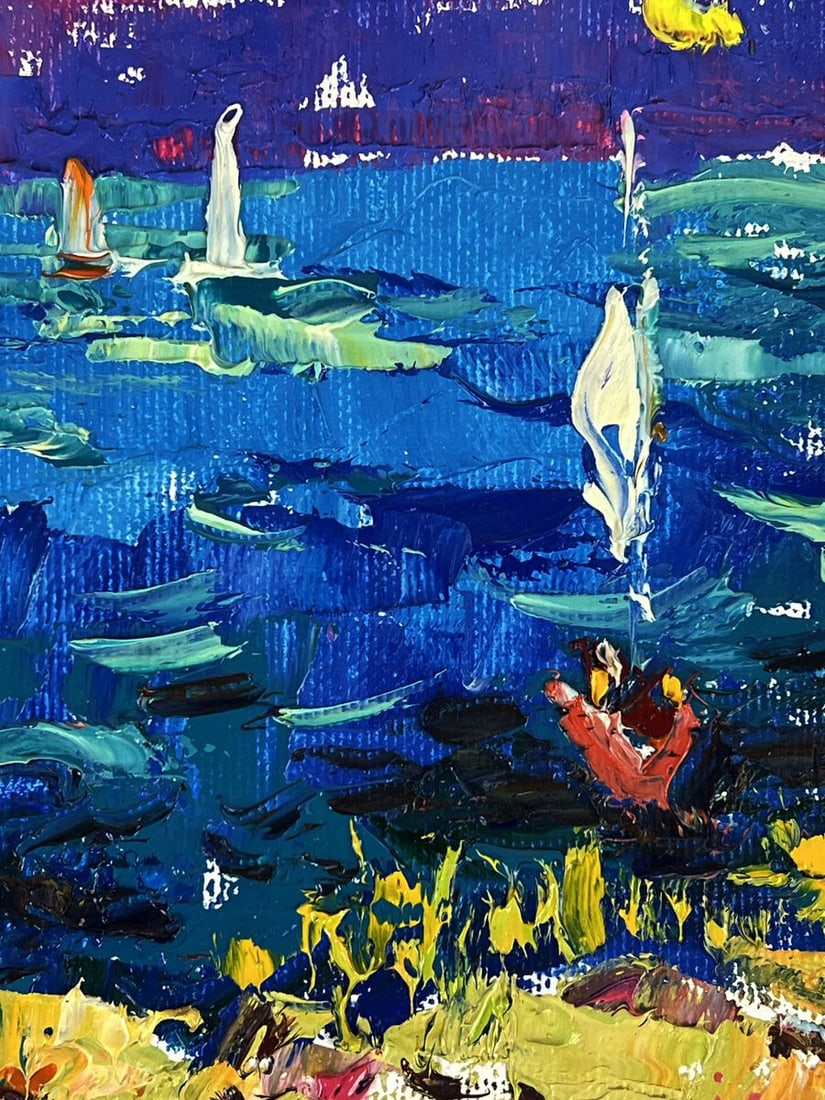 Oil painting White Sails in the Sea Oleksiy Ivanyuk - 7