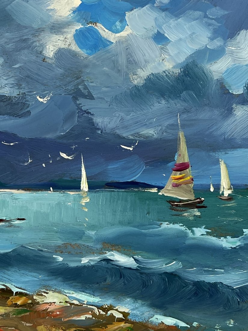 Oil painting Sea Tide Before the Storm Yuriy Suprunchuk - 10