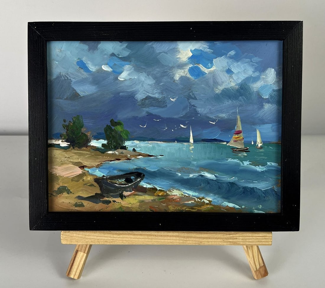 Oil painting Sea Tide Before the Storm Yuriy Suprunchuk - 2
