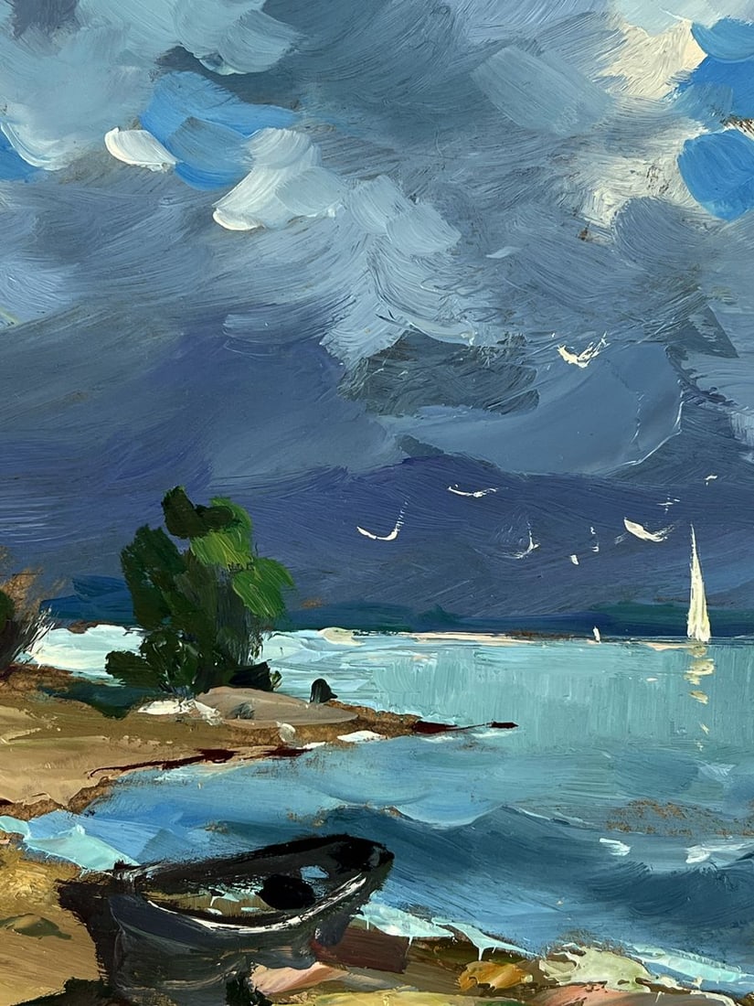 Oil painting Sea Tide Before the Storm Yuriy Suprunchuk - 5
