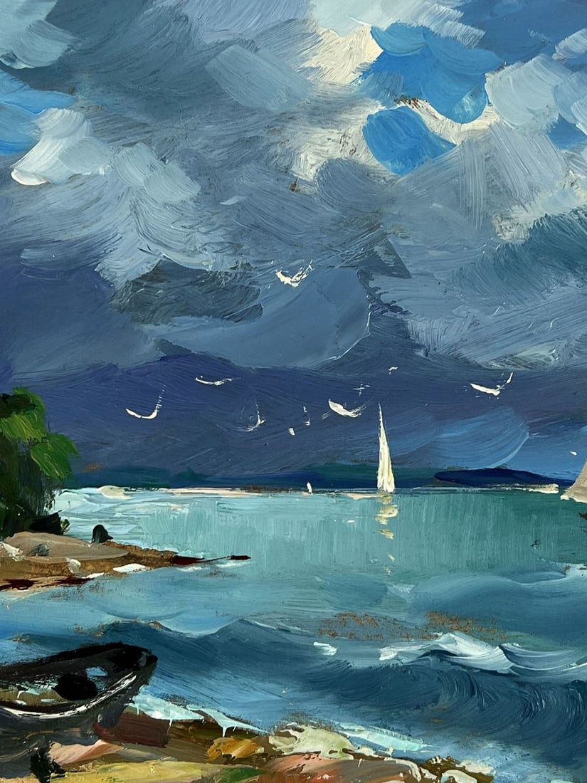Oil painting Sea Tide Before the Storm Yuriy Suprunchuk - 6