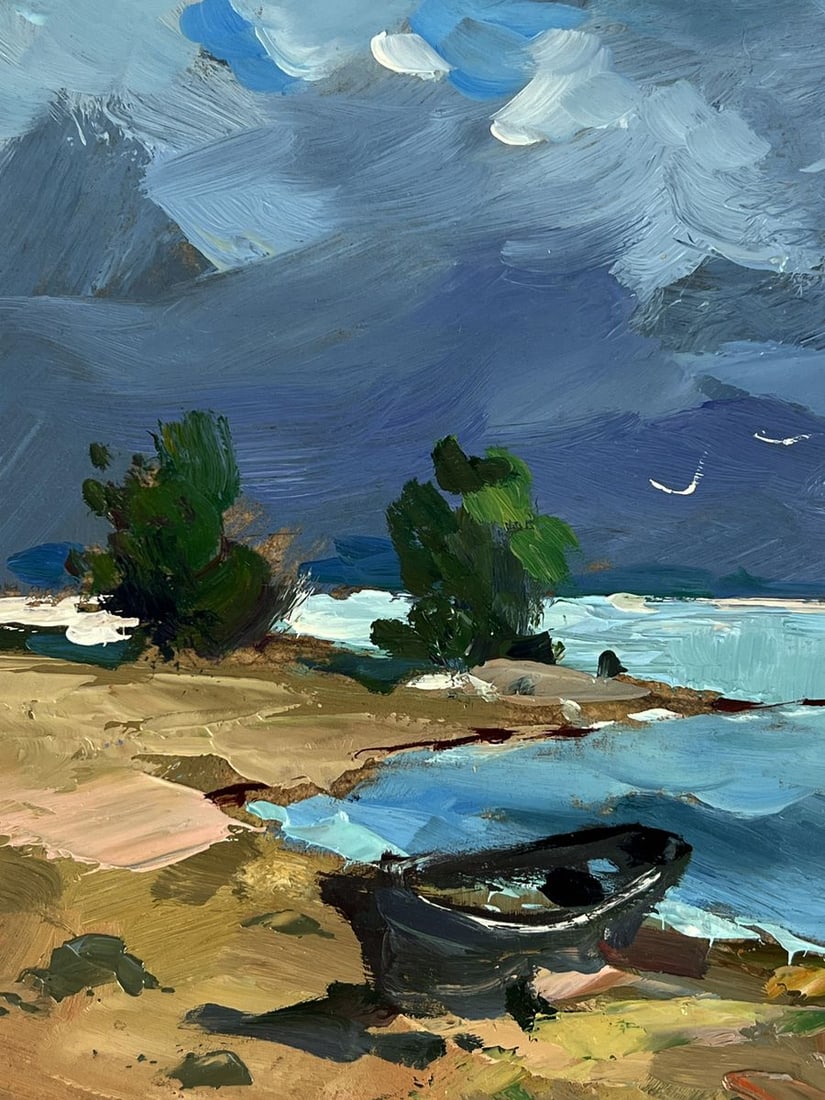 Oil painting Sea Tide Before the Storm Yuriy Suprunchuk - 8