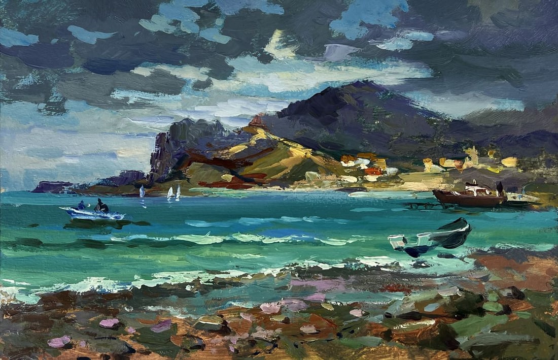Oil painting The Sea Before the Storm Yuriy Suprunchuk (1 of 11)