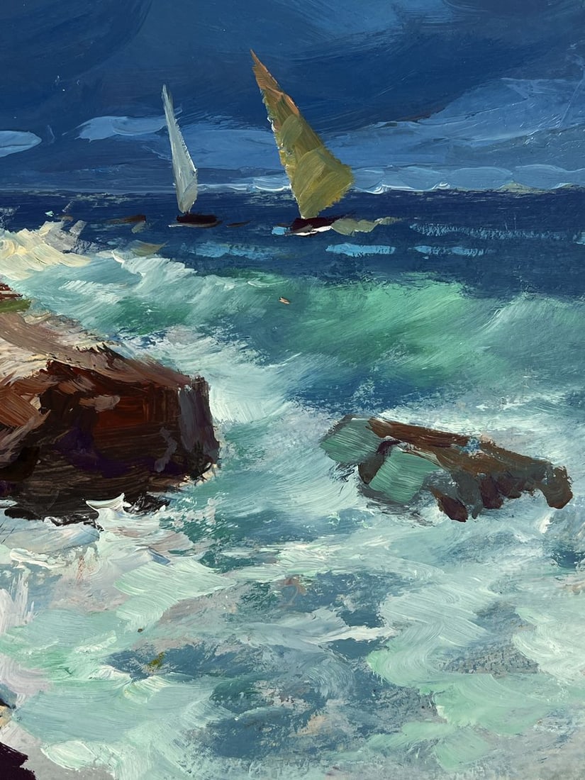 Oil painting Stormy Sea Waves Yuriy Suprunchuk - 10