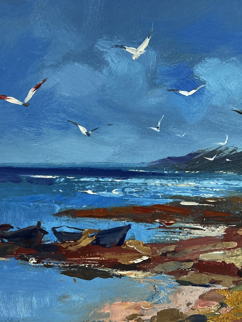 Oil painting Seagulls over the Sea Yuriy Suprunchuk - 5