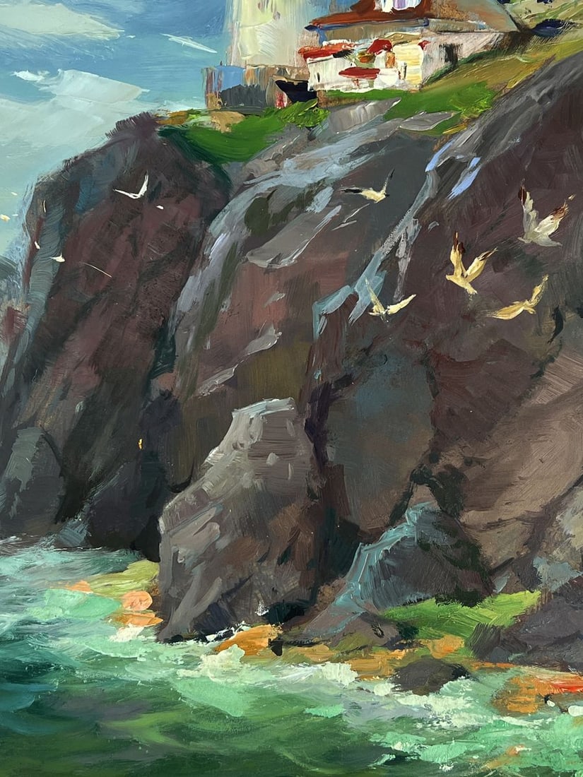 Oil painting Lighthouse by the sea Yuriy Suprunchuk - 10