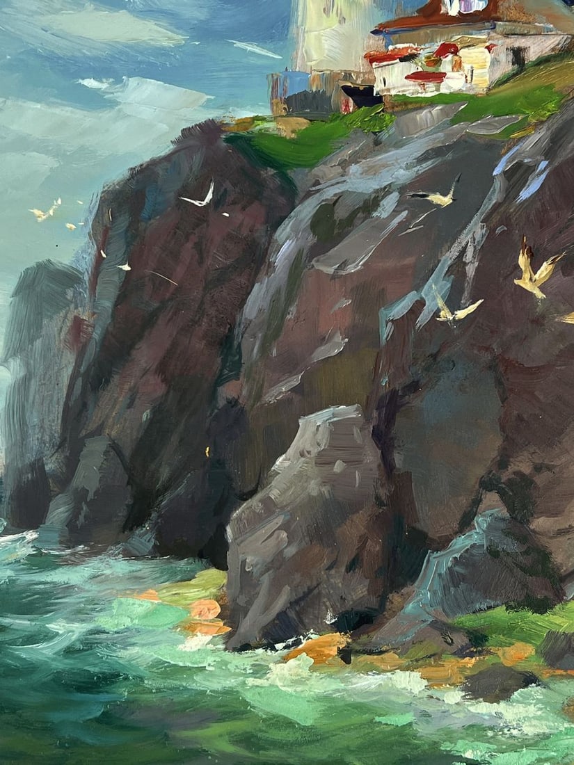 Oil painting Lighthouse by the sea Yuriy Suprunchuk - 9