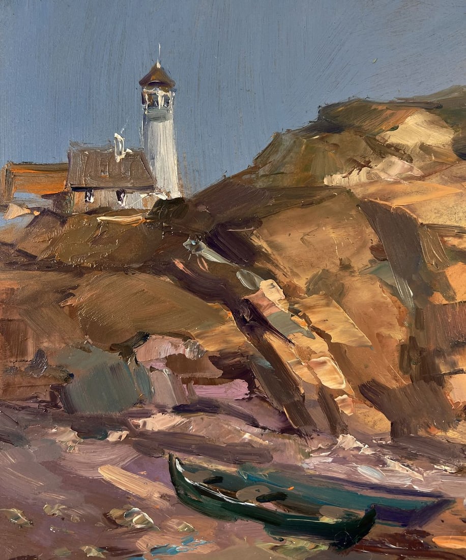 Oil painting Seashore with a boat Yuriy Suprunchuk - 4