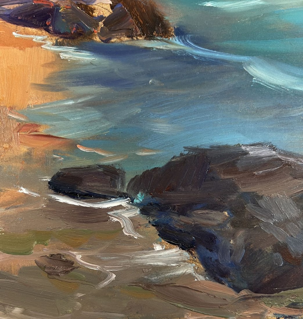 Oil painting Seashore with a boat Yuriy Suprunchuk - 8