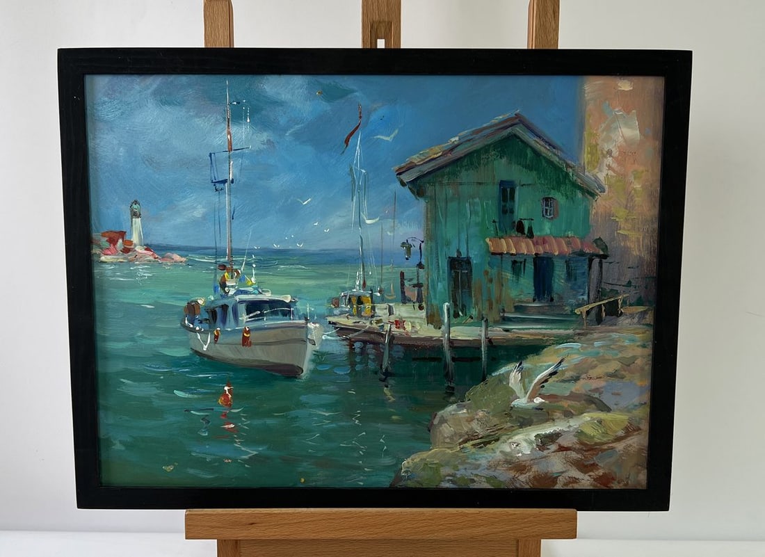Oil painting Near the lighthouse Yuriy Suprunchuk - 2
