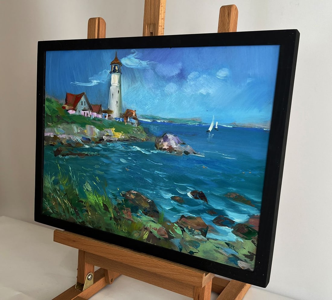 Oil painting Sea lighthouse Yuriy Suprunchuk - 3