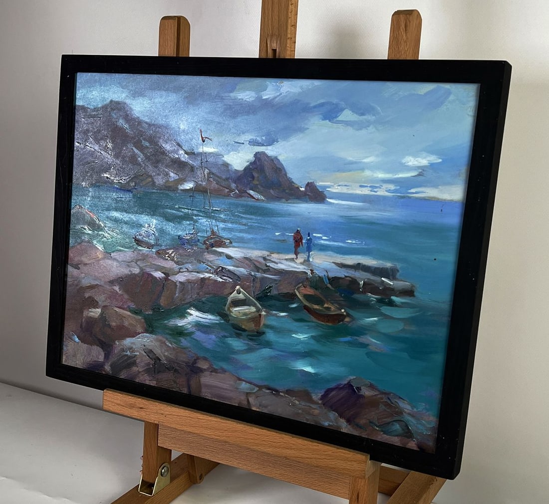 Oil painting Bridge to the sea Yuriy Suprunchuk - 3