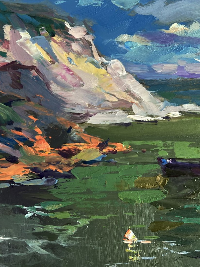 Oil painting Fishing boat at sea Yuriy Suprunchuk - 9