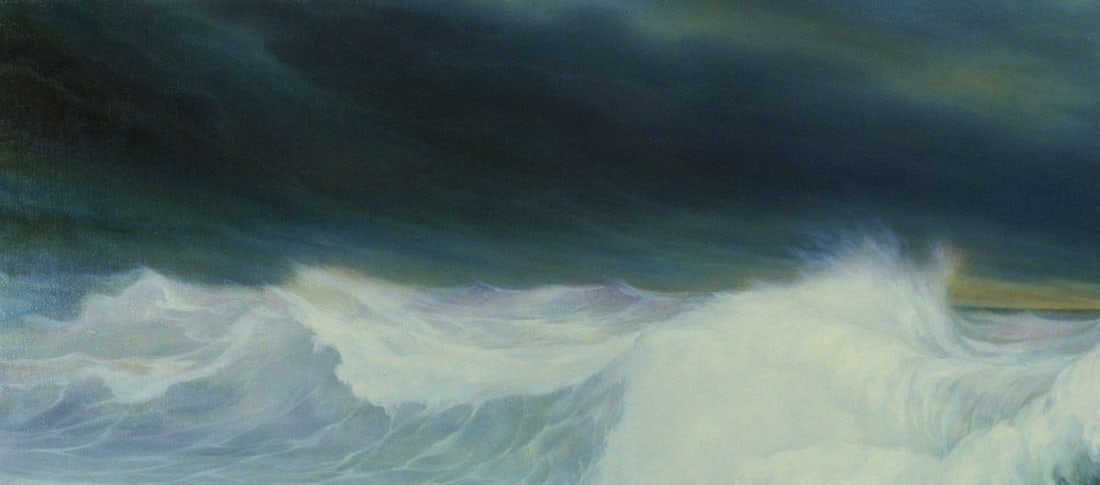 Oil painting Raging sea waves Vasily Korkishko - 2