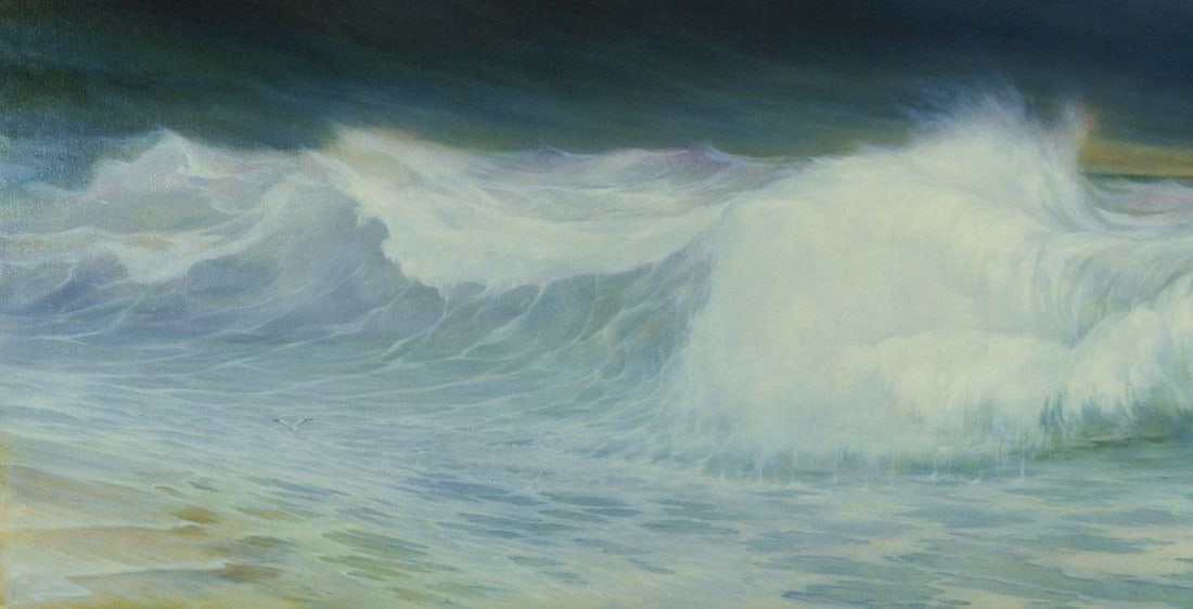 Oil painting Raging sea waves Vasily Korkishko - 4
