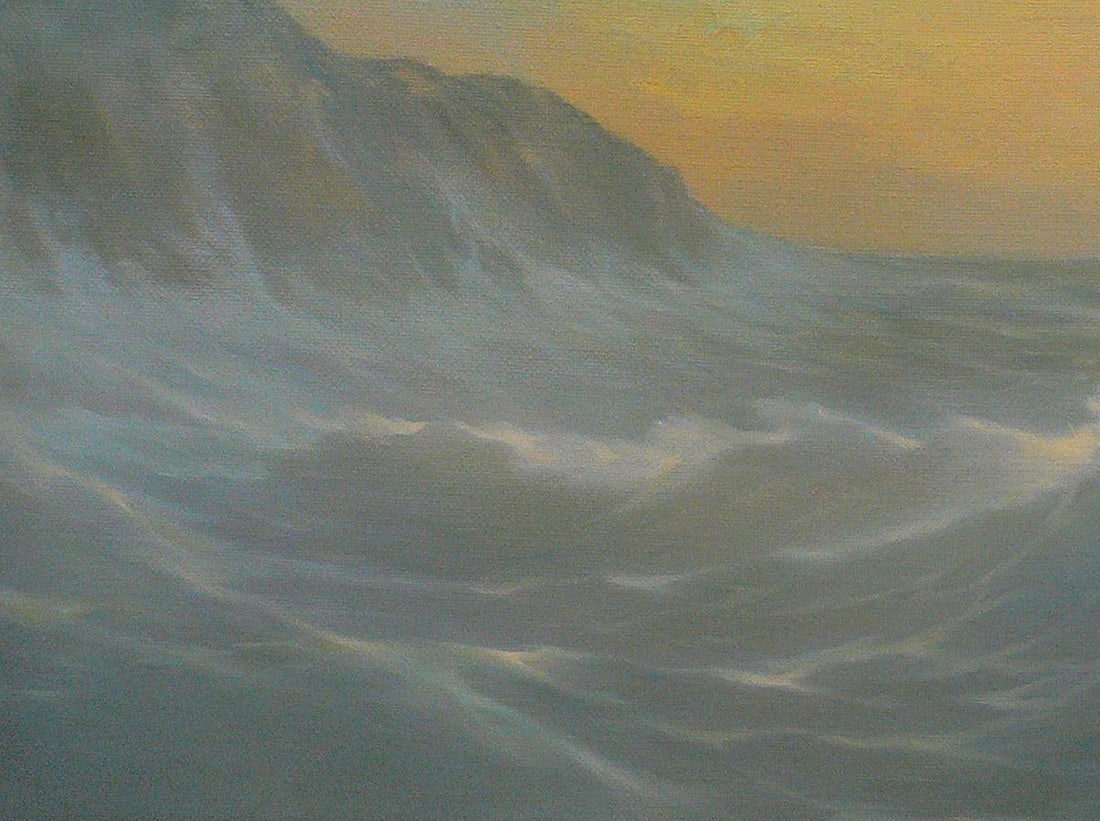 Oil painting Evening waves Vasily Korkishko - 2