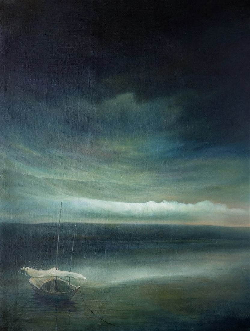 Oil painting Night sea storm Vasily Korkishko (1 of 6)