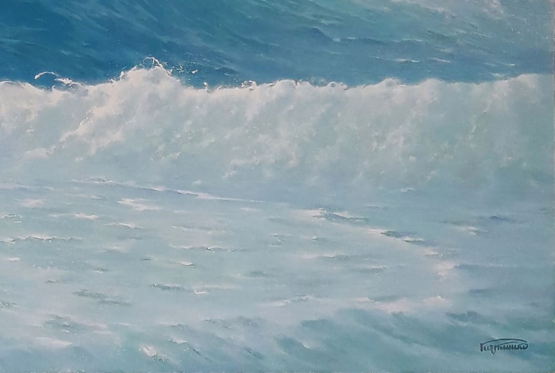 Oil painting The beginning of the storm Vasily Korkishko - 2