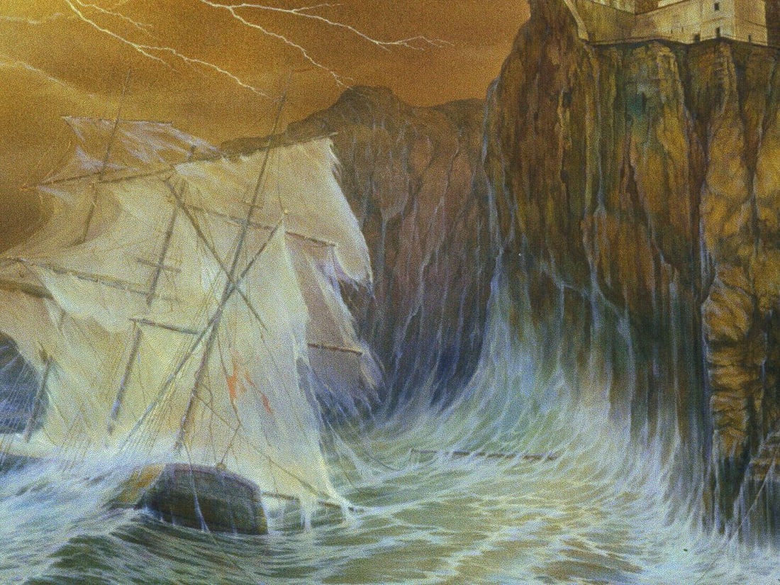 Oil painting Dramatic stormy sea Vasily Korkishko - 6