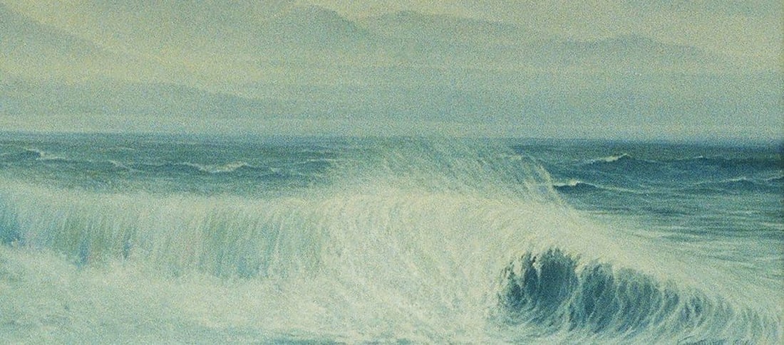 Oil painting Waves on the seashore Vasily Korkishko - 3