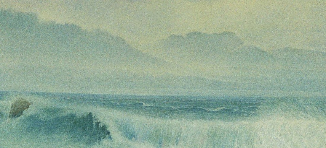 Oil painting Waves on the seashore Vasily Korkishko - 6