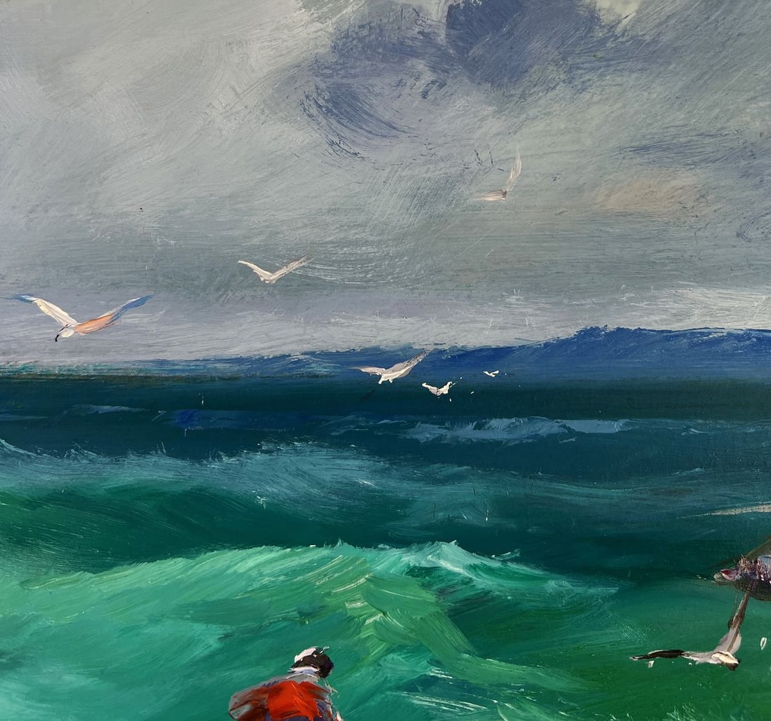 Oil painting Fishermen at sea Yuriy Suprunchuk - 5
