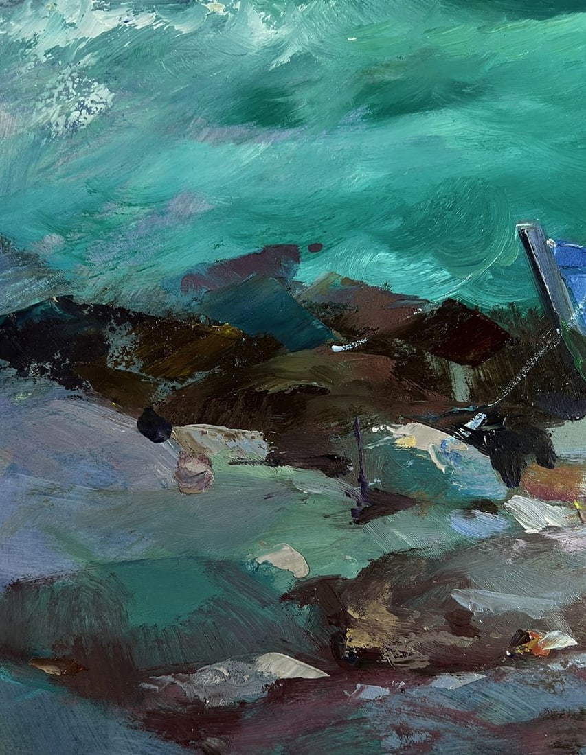 Oil painting Fishermen at sea Yuriy Suprunchuk - 7