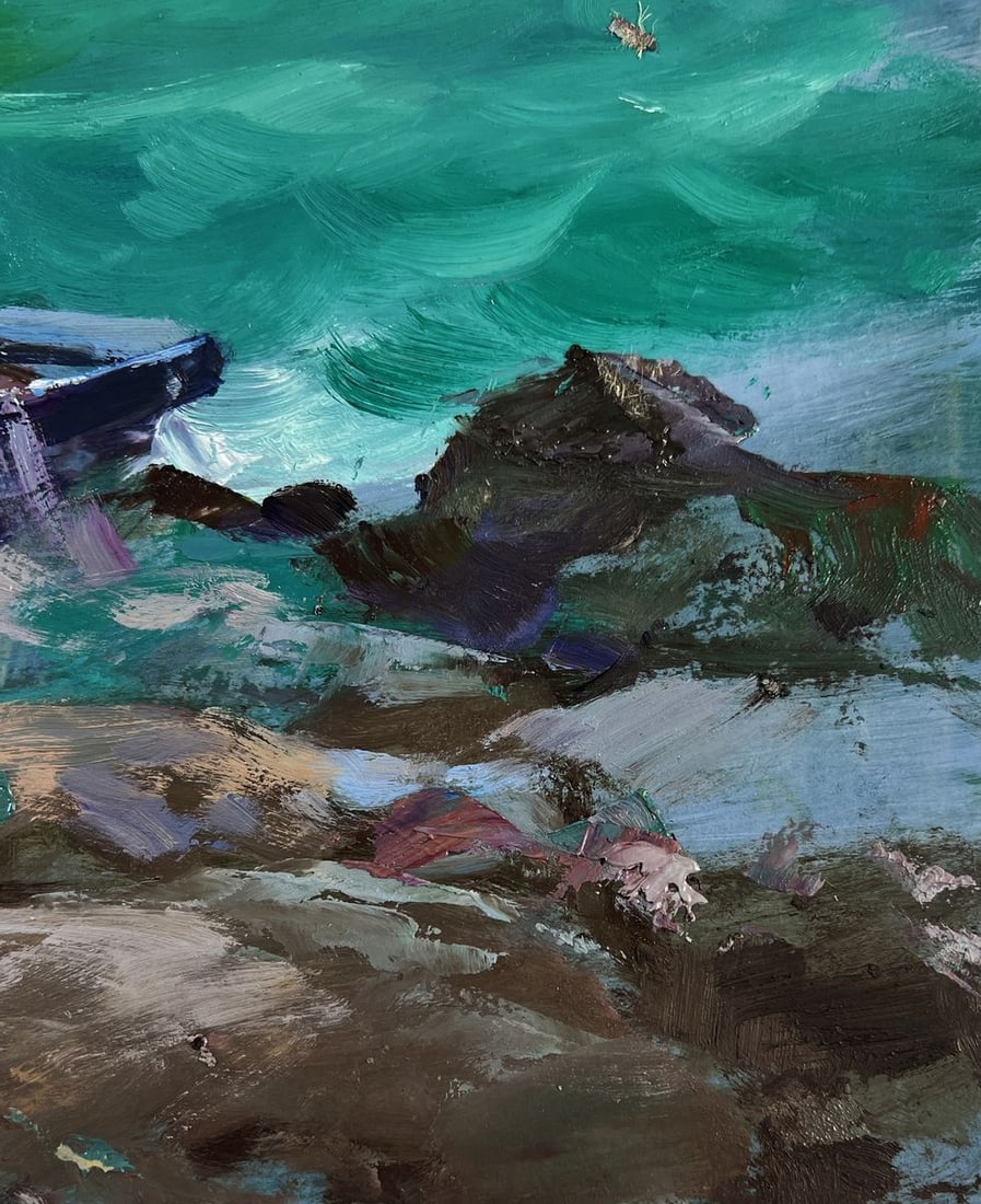 Oil painting Fishermen at sea Yuriy Suprunchuk - 9