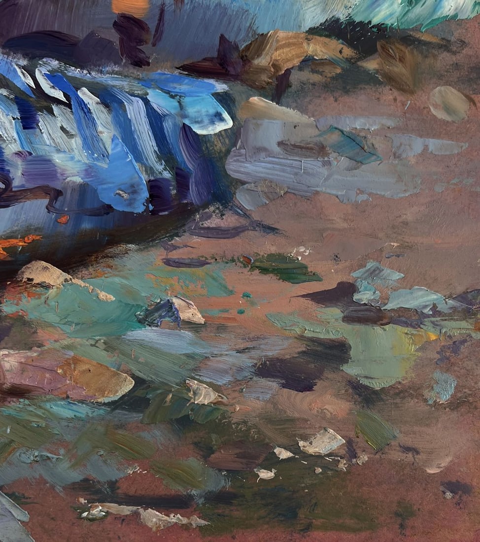 Oil painting Fishermen under the light of the sea Yuri Suprunchuk - 9