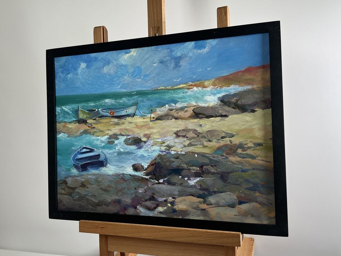 Oil painting Freedom over the sea Yuriy Suprunchuk - 3