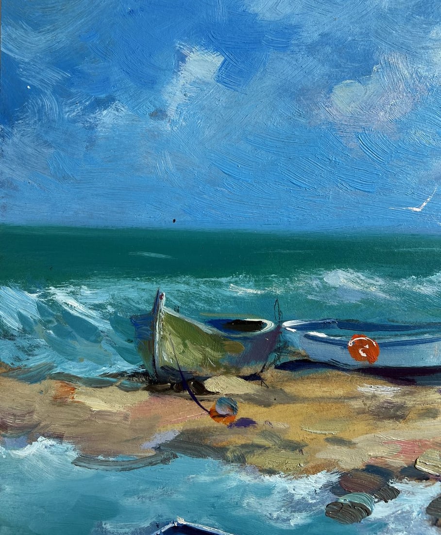 Oil painting Freedom over the sea Yuriy Suprunchuk - 4