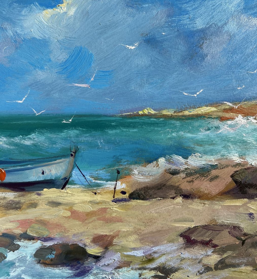 Oil painting Freedom over the sea Yuriy Suprunchuk - 5