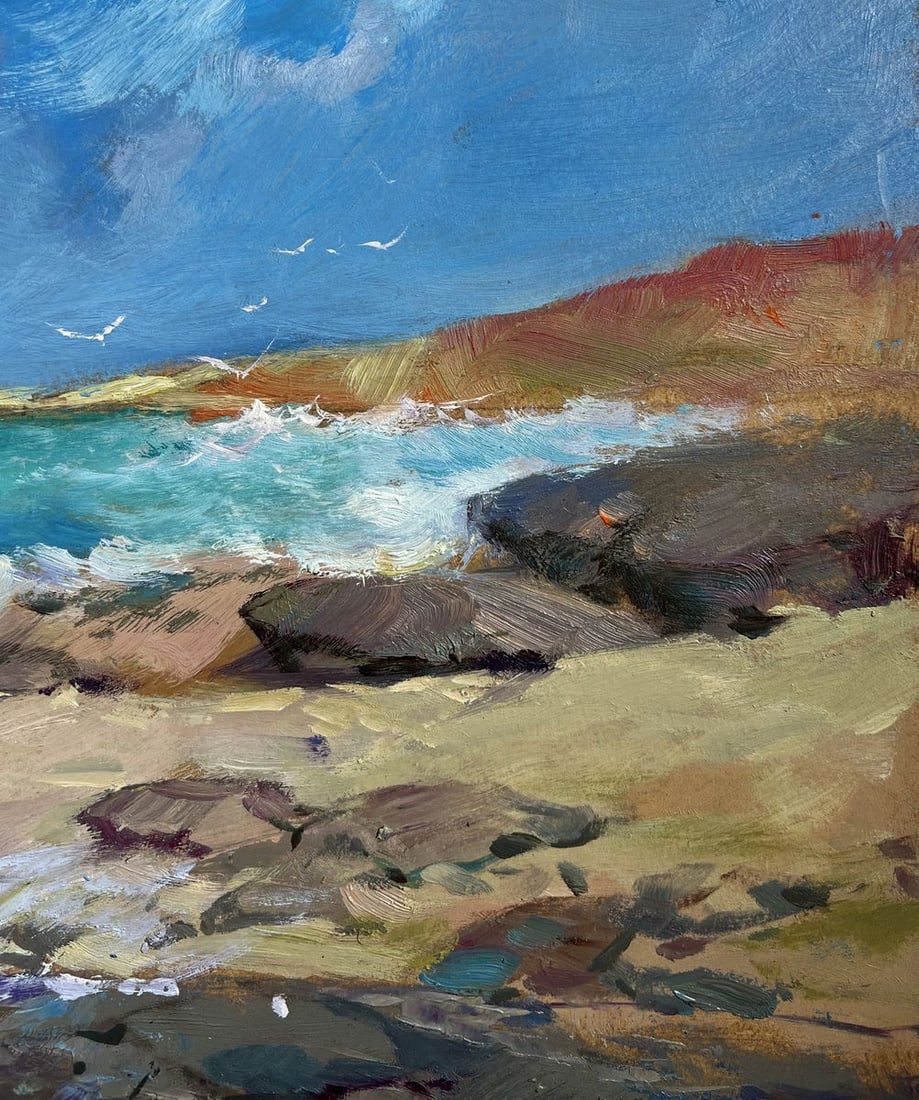 Oil painting Freedom over the sea Yuriy Suprunchuk - 6