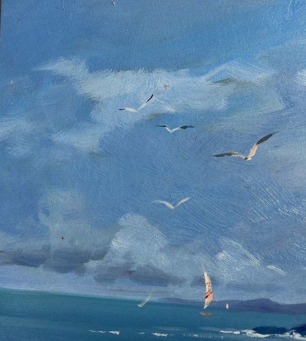 Oil painting Sea breeze on a clear day Yuriy Suprunchuk - 4