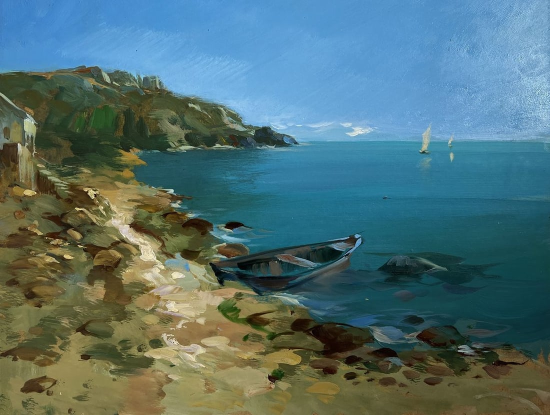 Oil painting Across the sea expanses Yuriy Suprunchuk (1 of 10)